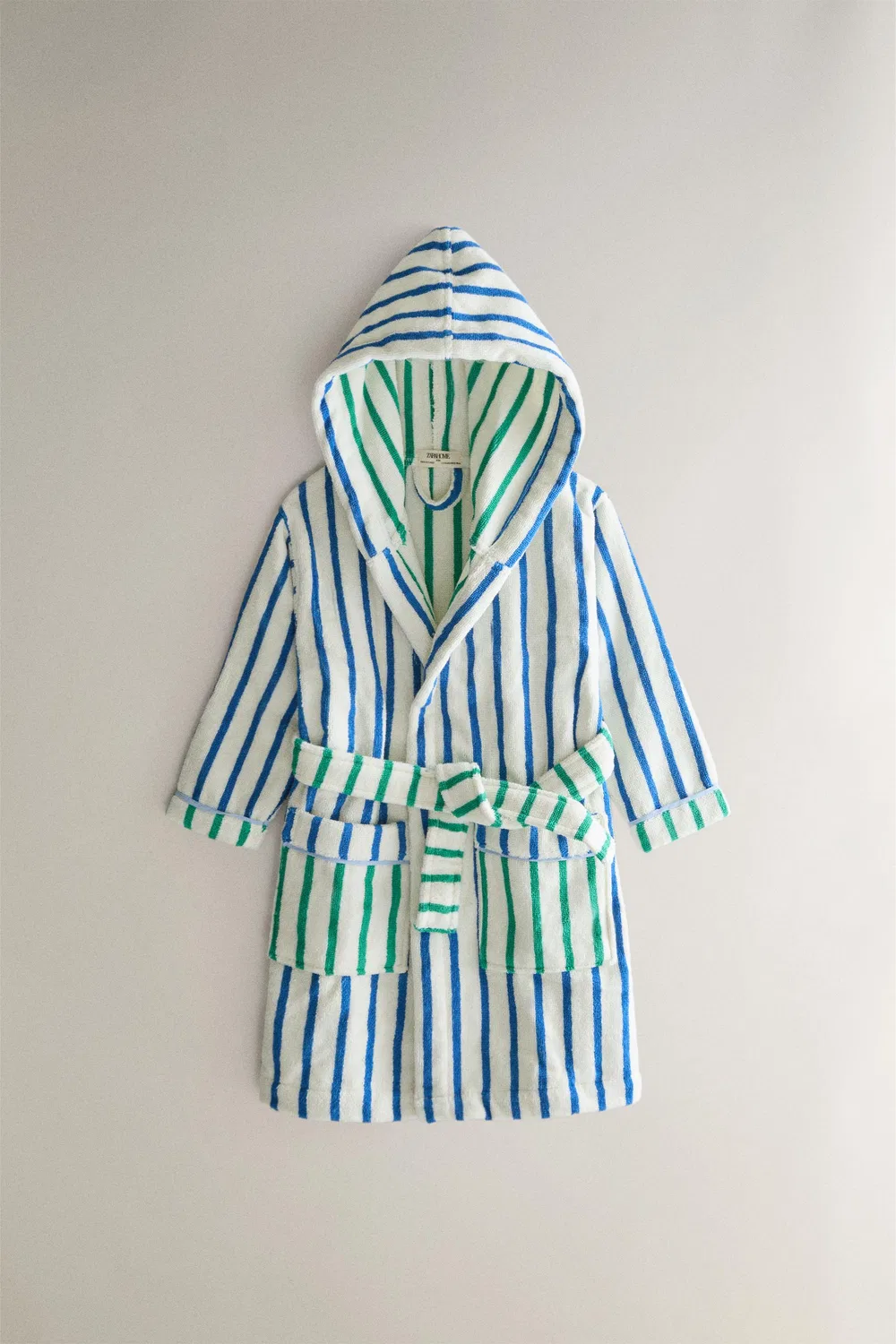 Детский полосатый халат ZARA, Blue