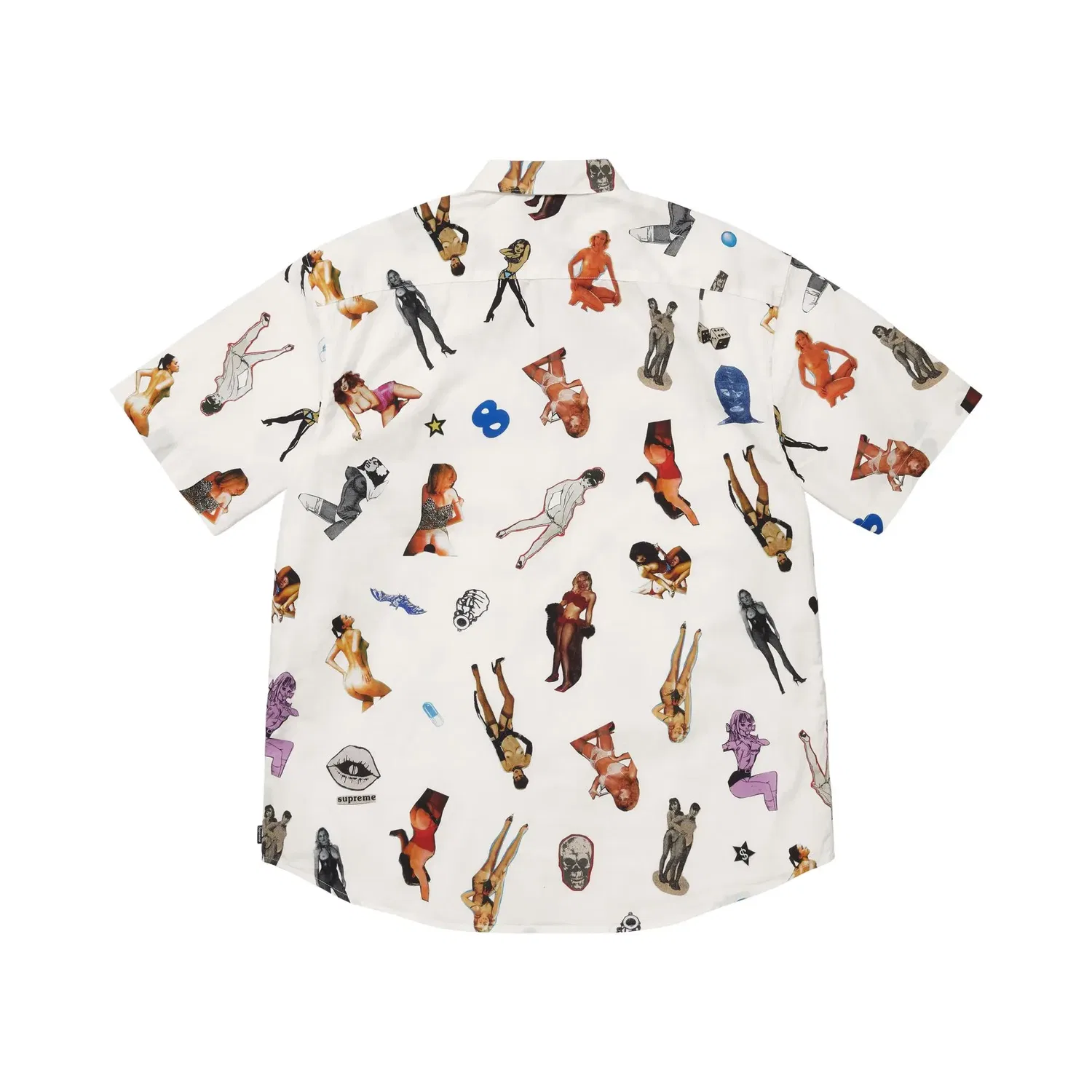 Рубашка с принтом Collage Supreme, White — фото 2