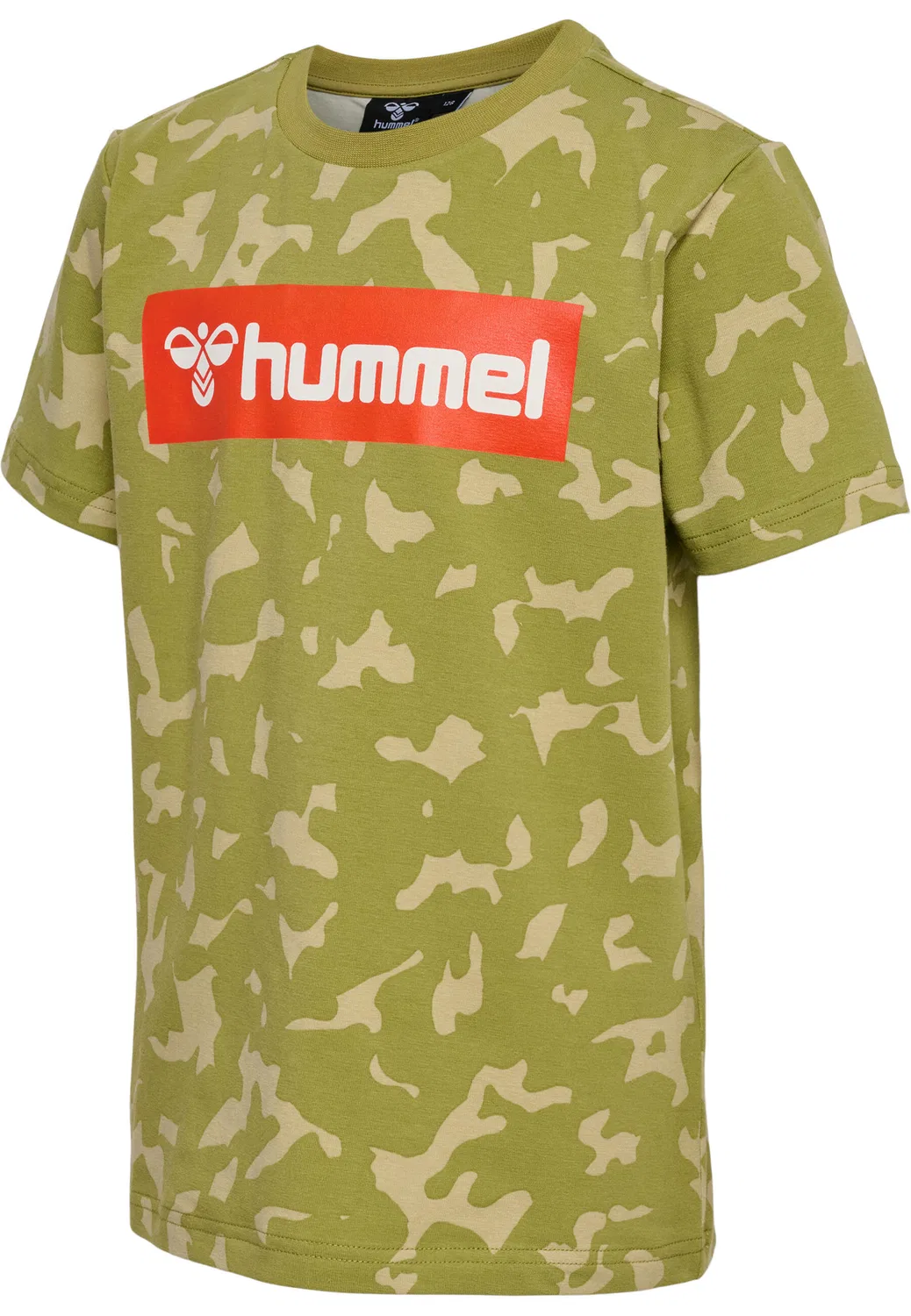 Детская футболка с принтом Hmlrush Hummel, Olivgrun Grun