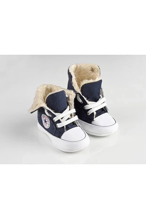 Детские тапочки для новорожденных с антибактериальным покрытием Baby Pattini, Navy Blue