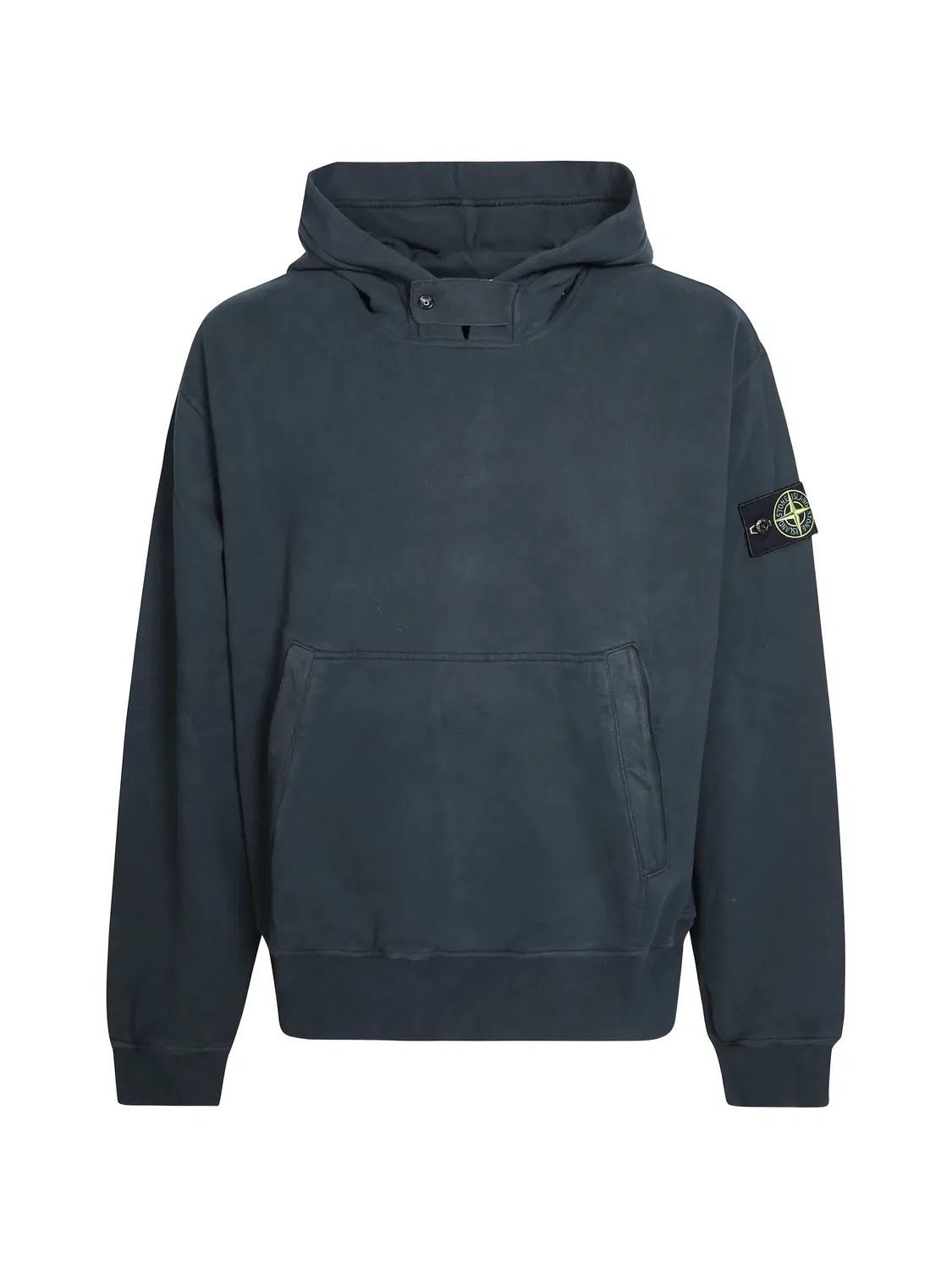 Худи хлопковое синее Stone Island, синий