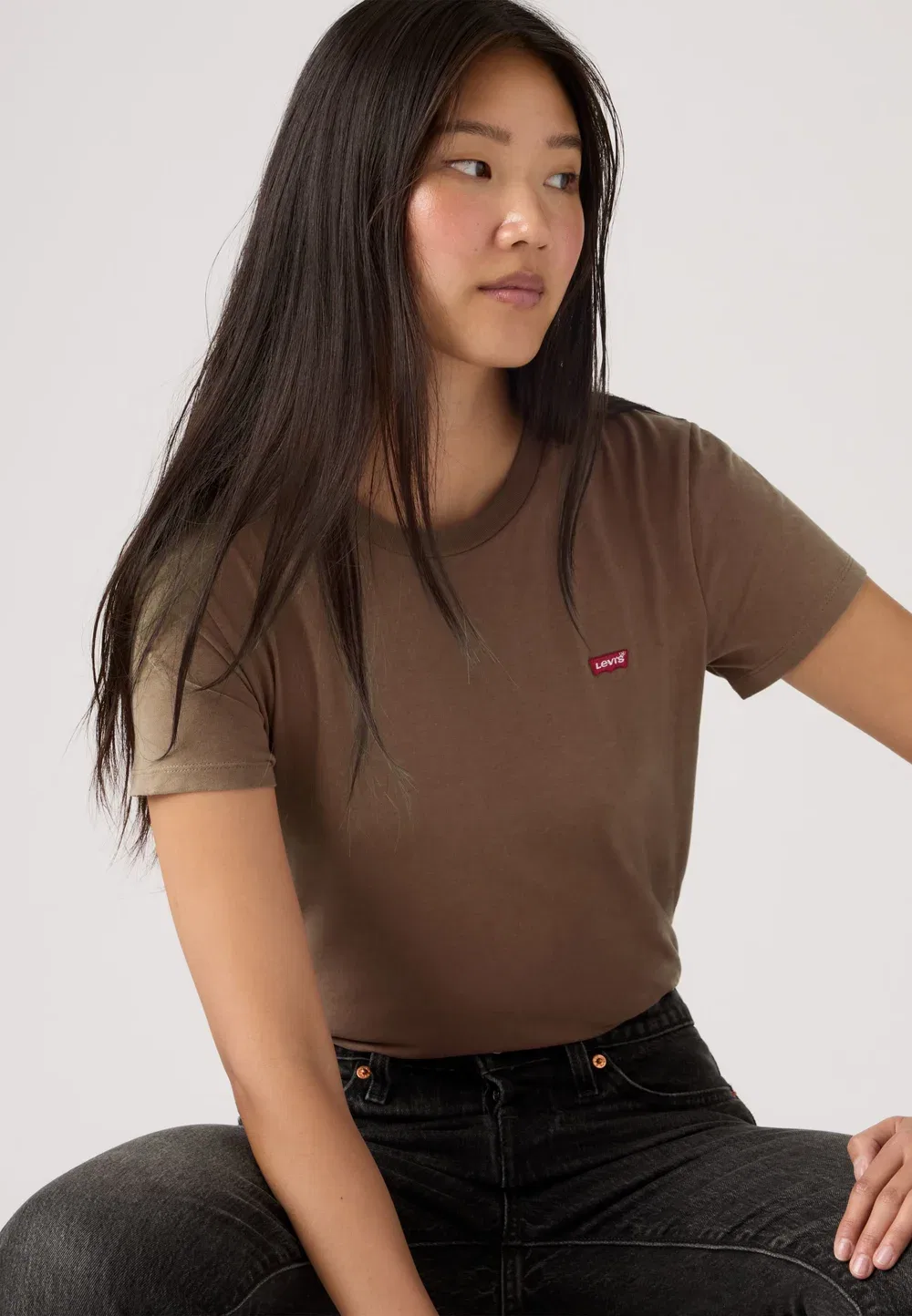 Идеальная футболка - базовая футболка Levi'S, Taupe Gray Heather — фото 3