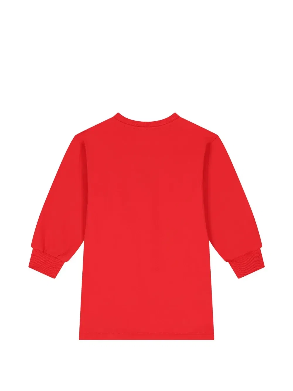 Платье Teddy Bear с длинными рукавами Moschino Kids, красный — фото 2