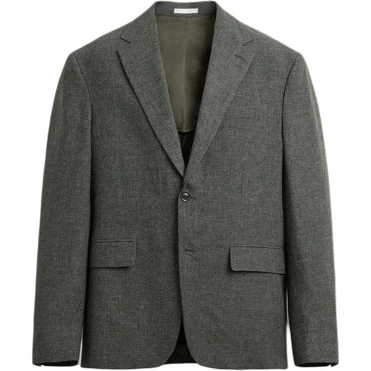 Мужской деловой костюм с воротником, Green/Nude, ZARA