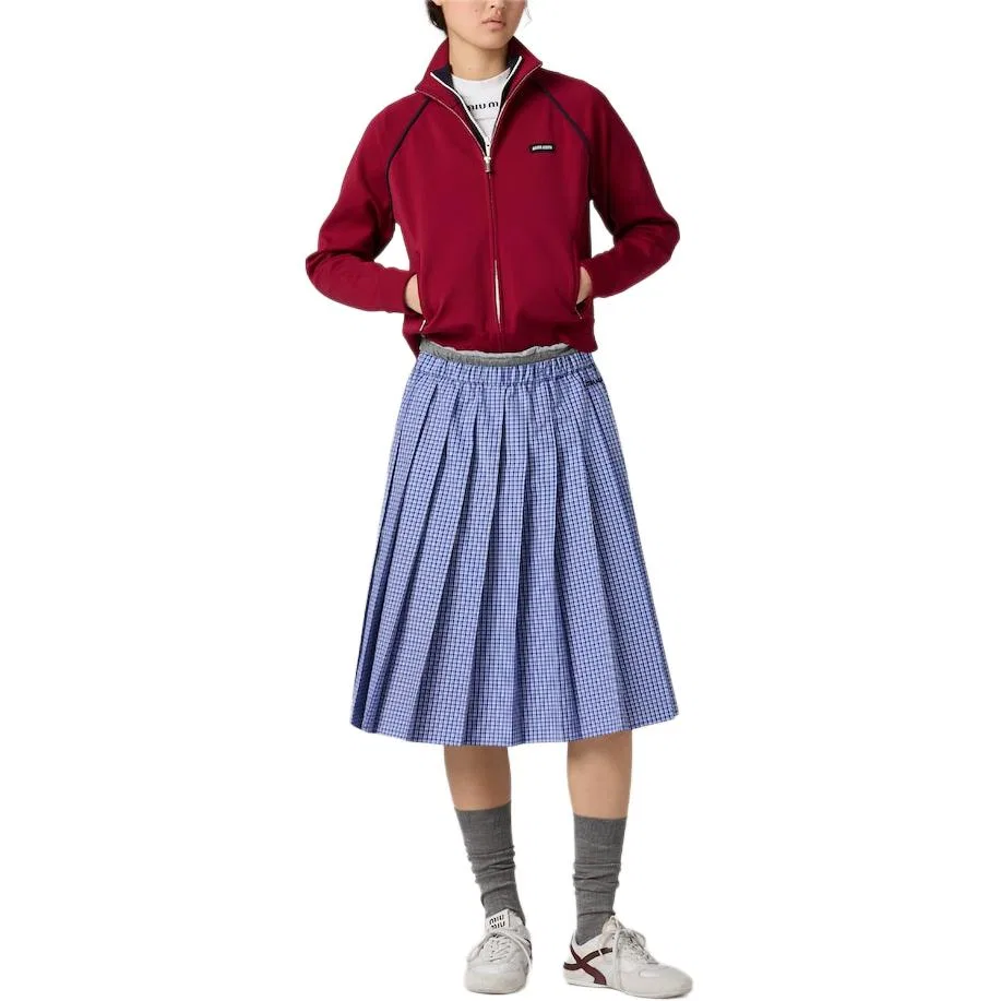 Женская юбка-макси Casual Long Skirt Blue MIU MIU, Blue — фото 3
