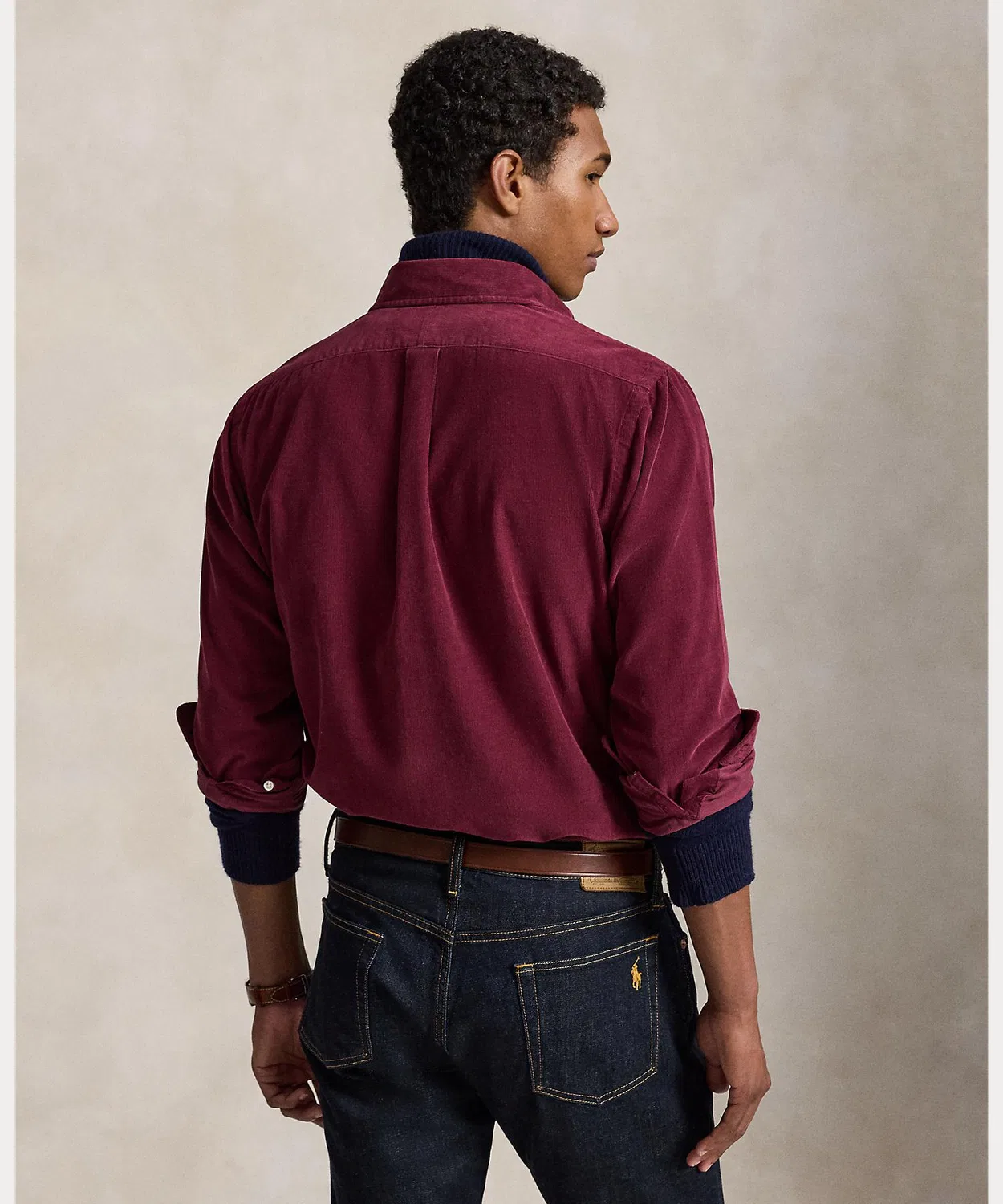 Мужская рубашка из вельвета с длинным рукавомClassic Fit POLO RALPH LAUREN, Red — фото 4
