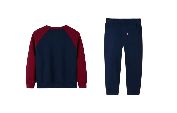Детский комплект из свитшота и брюк Levi's, Dark Indigo — фото 2