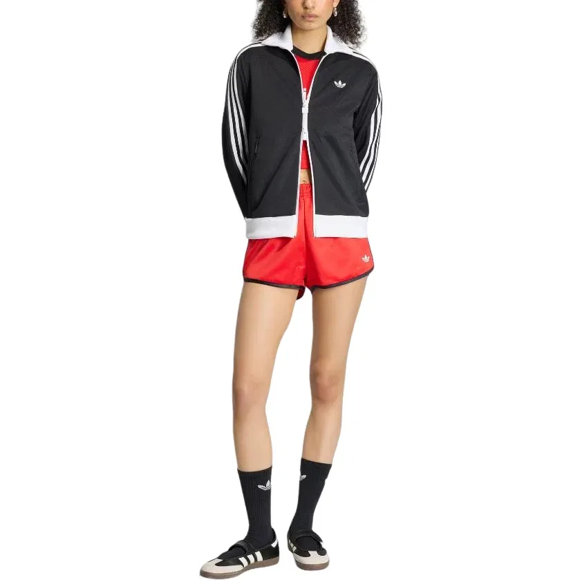 Женская куртка Classic Track Top Asia Sizing 'Black White' adidas, Black White — фото 4