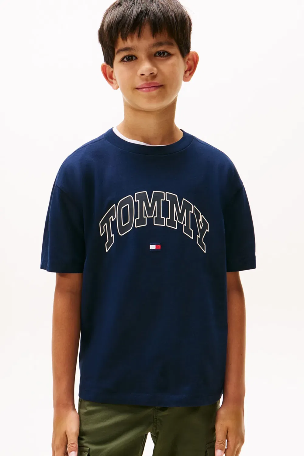 Футболка с принтом Varsity raised print tee ss Tommy Hilfiger, Blue