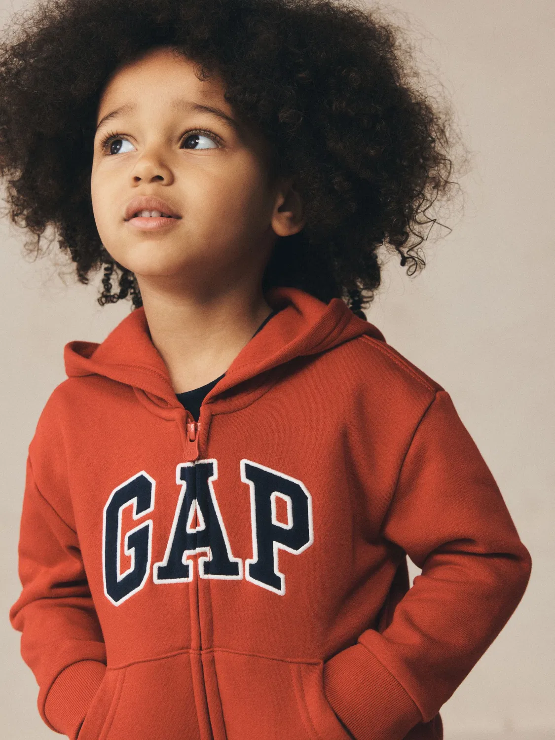 Толстовка на молнии Gap Red, красный