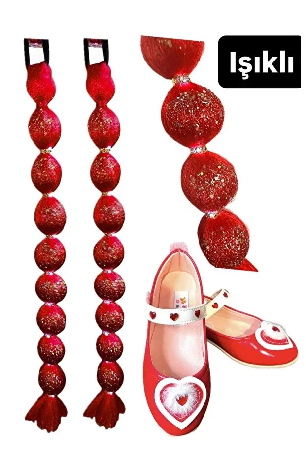 Детские балетки для девочек из кожзаменителя 3B Kids, Red