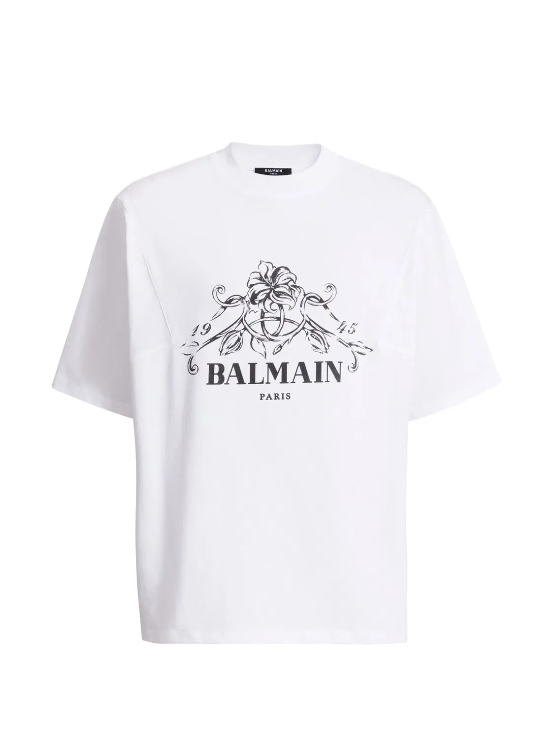 Футболка хлопковая белая Balmain, белый