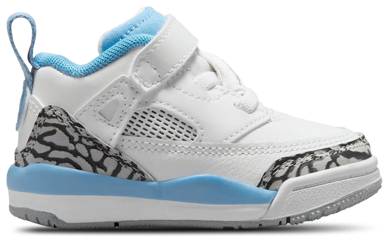 Кроссовки для мальчиков Spizike Low Jordan, цвет White/University Blue/Grey — фото 2