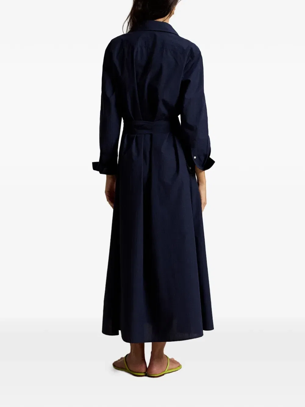 Платье-рубашка миди Florence с поясом Polo Ralph Lauren, синий — фото 3