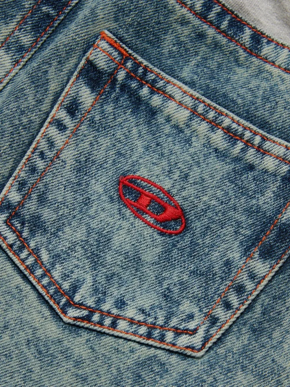Юбка мини с эластичным поясом Diesel Kids, синий — фото 3