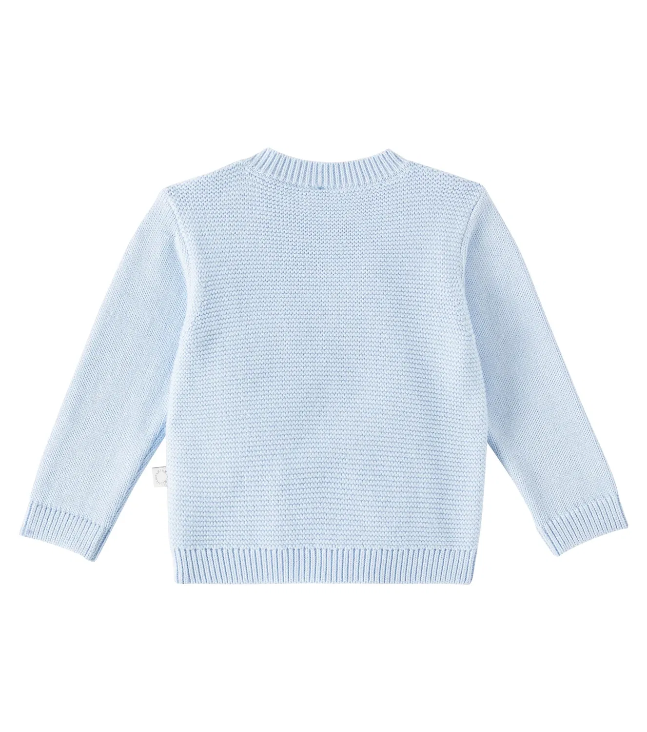 Детский свитшот хлопковый с аппликацией Stella Mccartney Kids, синий — фото 2