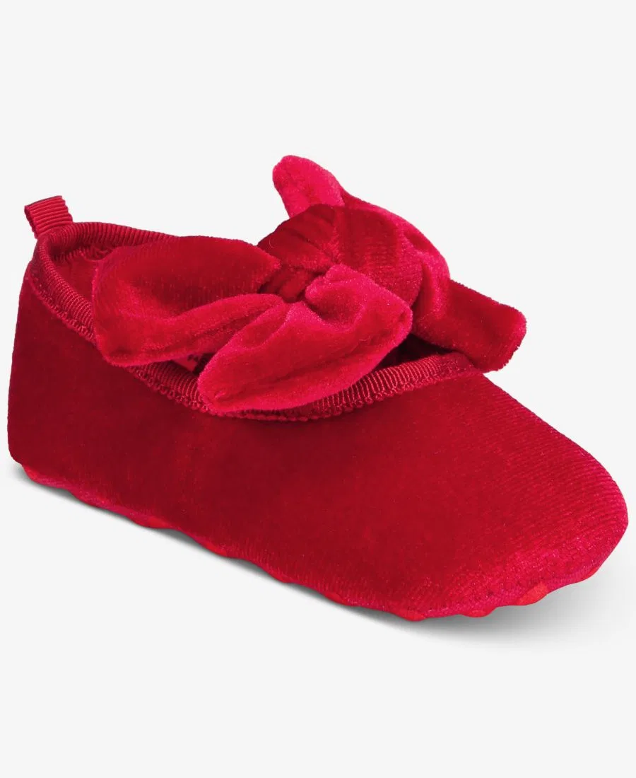 Балетки из велюра First Impressions, Ruby Red