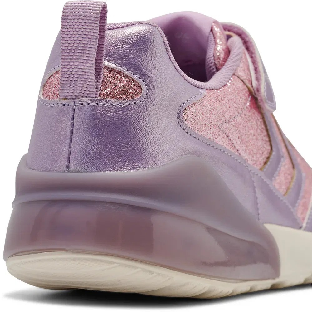 Детские кроссовки для девочек с блестками Daylight Glitter Hummel, Pink — фото 3