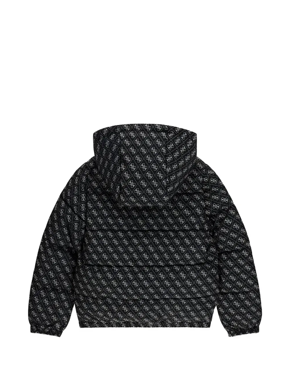 Куртка с фирменными нашивками и монограммами Guess Kids, черный — фото 2