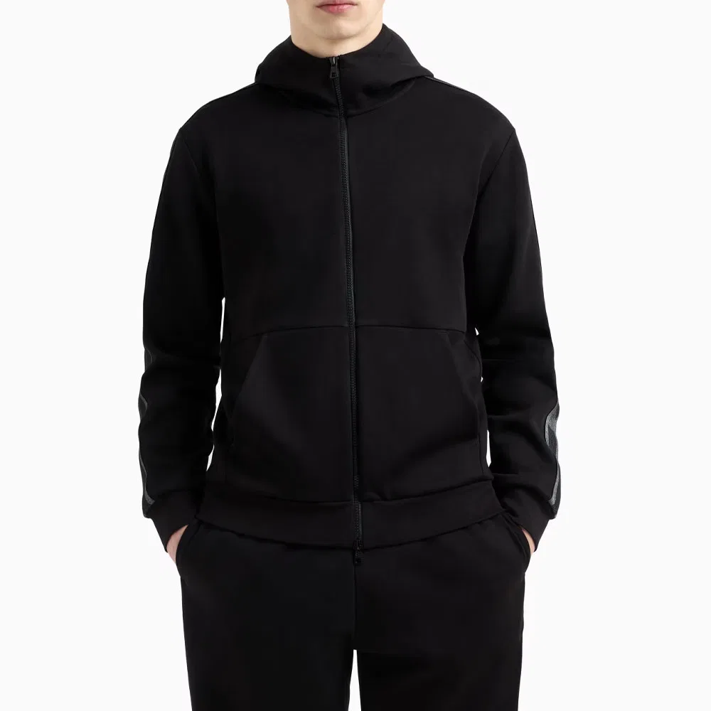 Мужской свитшот с принтом EMPORIO ARMANI, Black — фото 3
