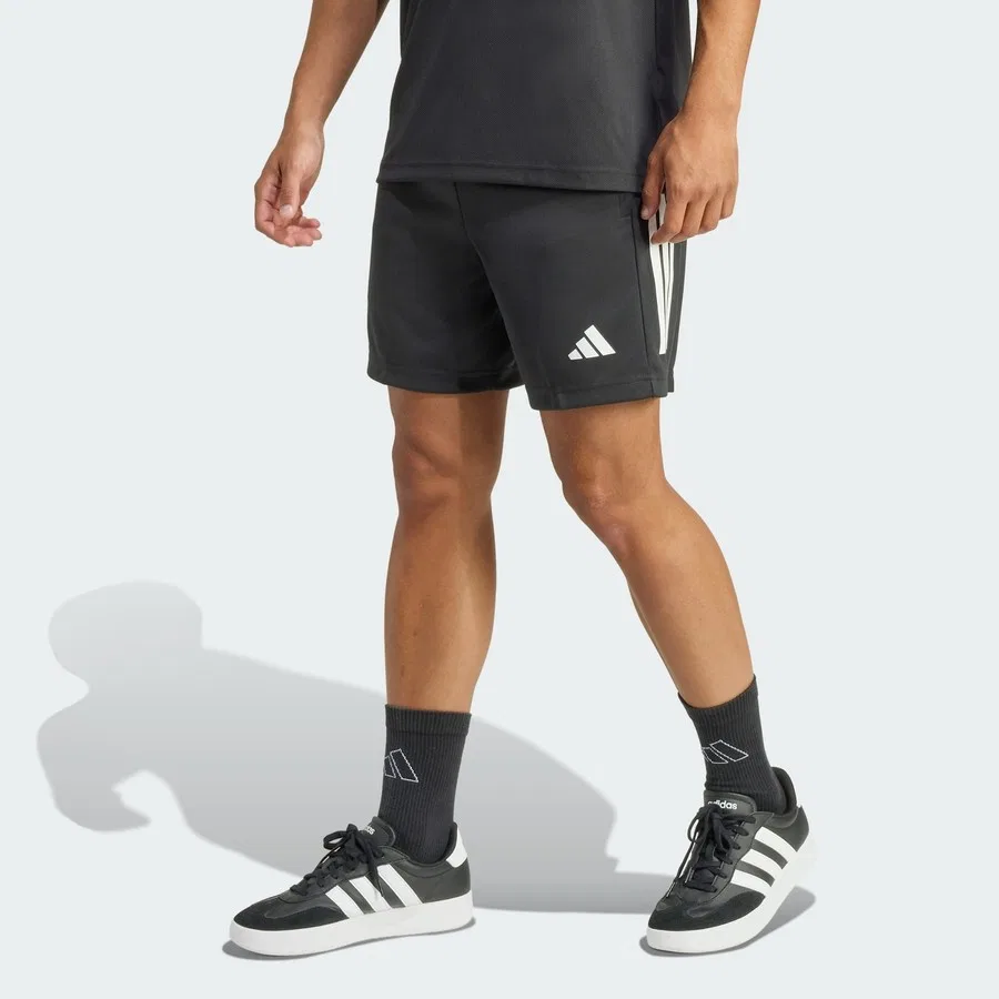 Шорты спортивные с принтом Climacool Sereno Cut 3-Stripes adidas, Черно-белый