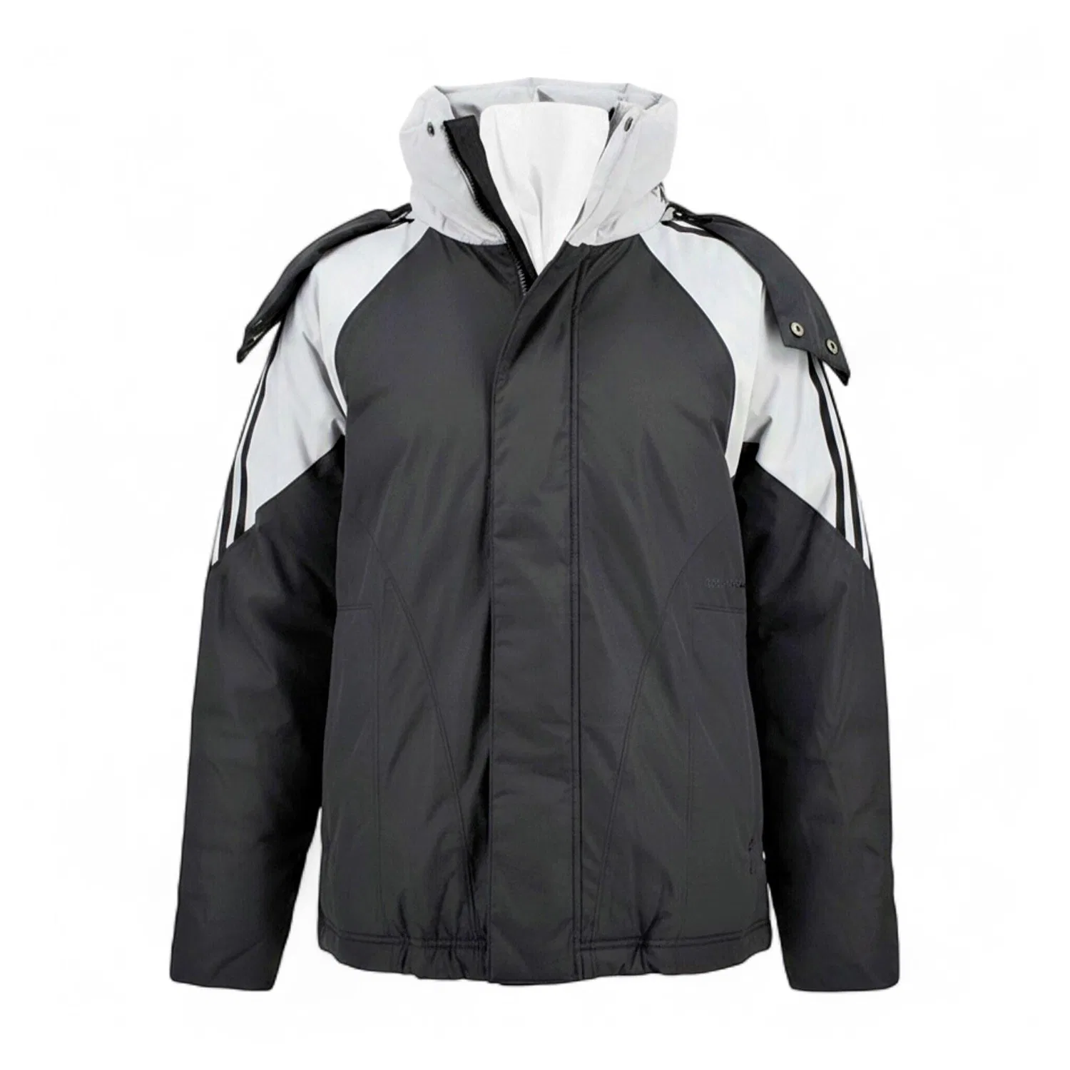 Женский пуховик с капюшоном Logo Down Oversize Adidas, Schwarz