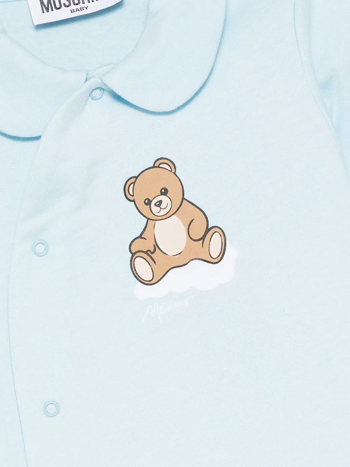 Комплект для новорожденного с принтом Teddy Bear Moschino Kids, синий — фото 2