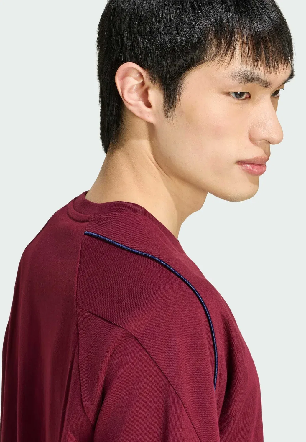 Футболка размера M, стадионная футболка - базовая футболка Adidas Performance, Maroon — фото 4