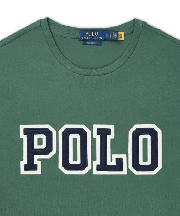 Футболка с логотипом, классический крой, Polo Ralph Lauren, зеленый — фото 3