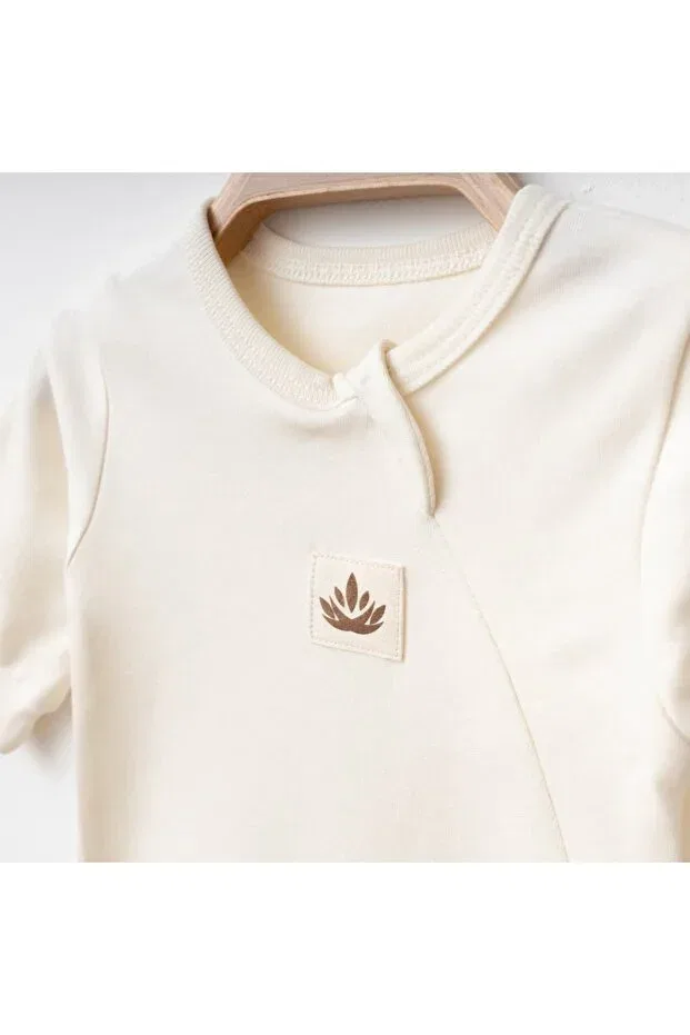 Детский комбинезон с длинным рукавом Pure Cloud Jumpsuit The Nest Kids, Ecru-White — фото 4