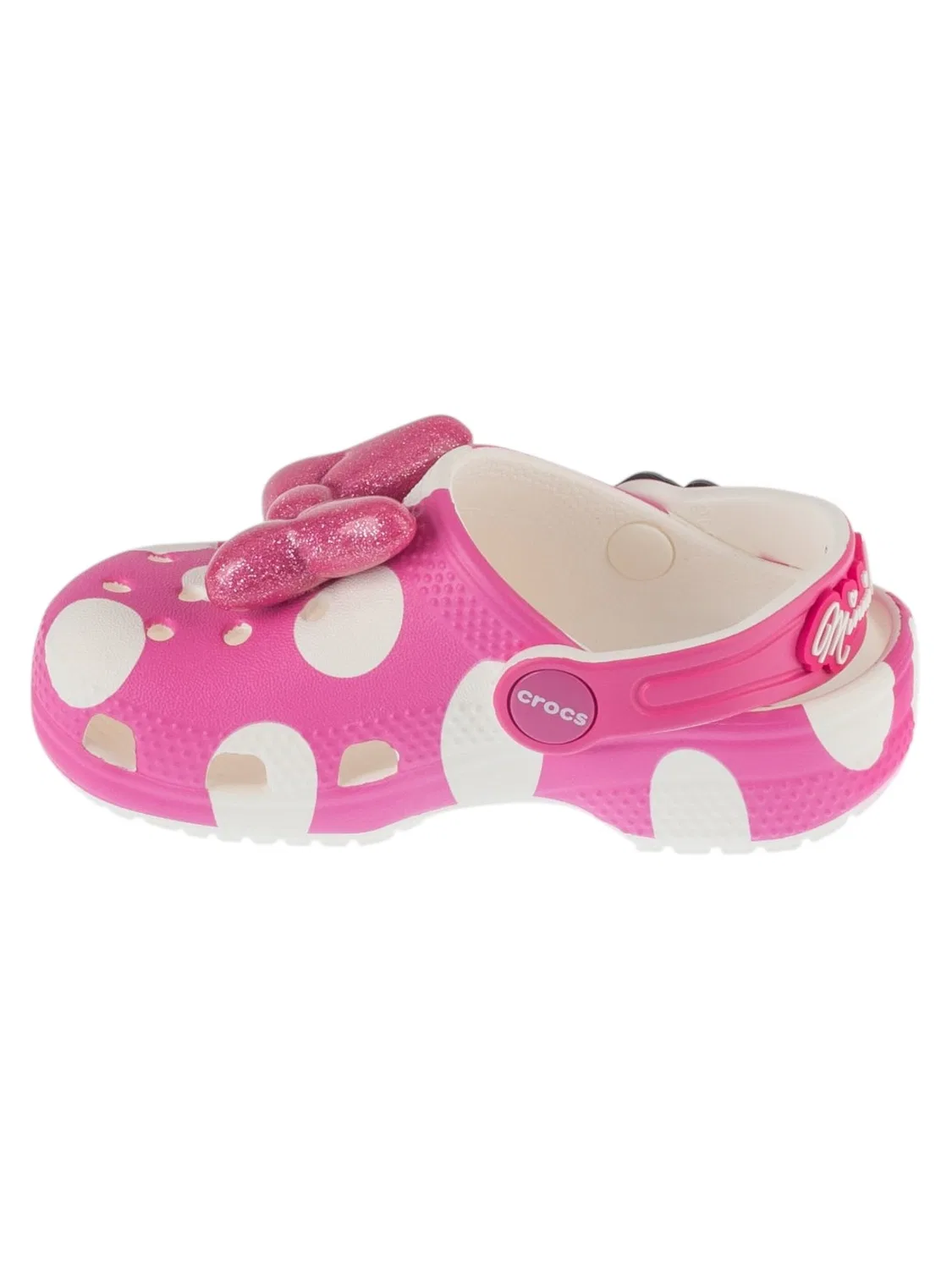 Сандалии Crocs Classic Minnie Mouse Clog T розового цвета — фото 2