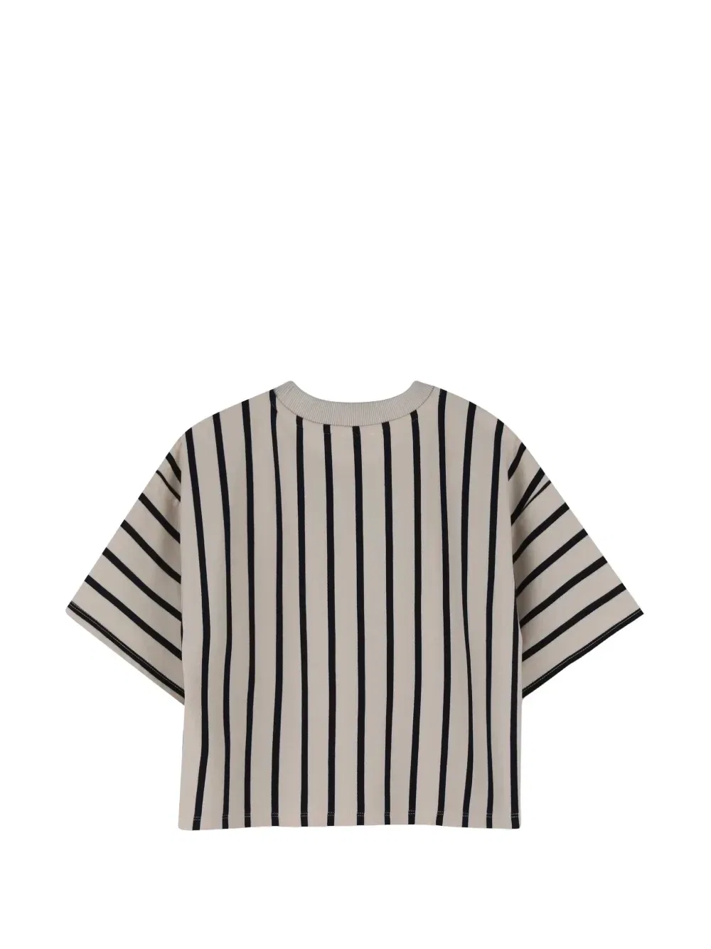 Полосатая футболка с логотипом Kenzo Kids, бежевый — фото 2