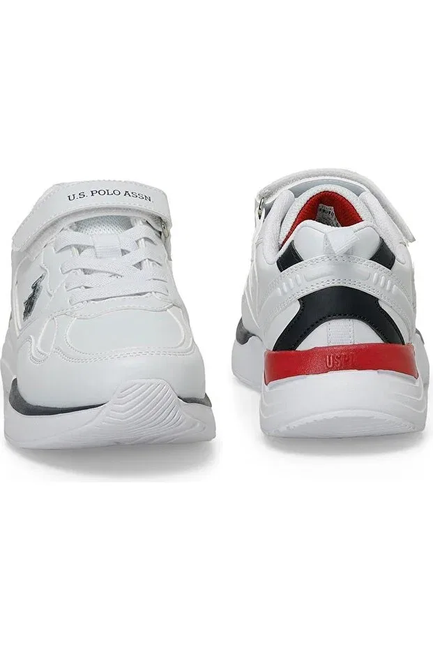 Детские кроссовки для девочек с ортопедической стелькой U.S. Polo Assn., White — фото 3
