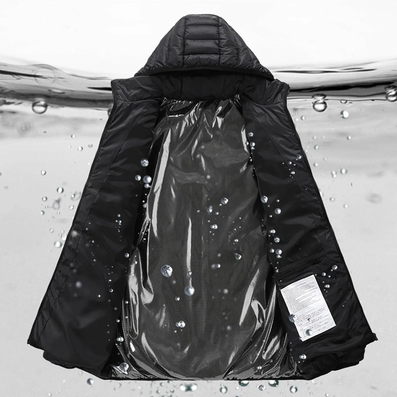 Мужская куртка с подогревом, легкая, модель Soft Shell Heated, чёрный — фото 2