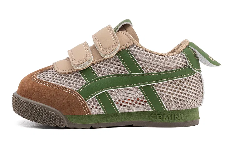 Детские кроссовки с сетчатым верхом EBMINI, Apricot Green (Spring Summer Mesh)