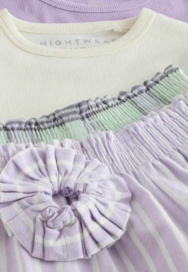 Комплект пижамы хлопковый 2 pack set Next lilac purple, фиолетовый — фото 3