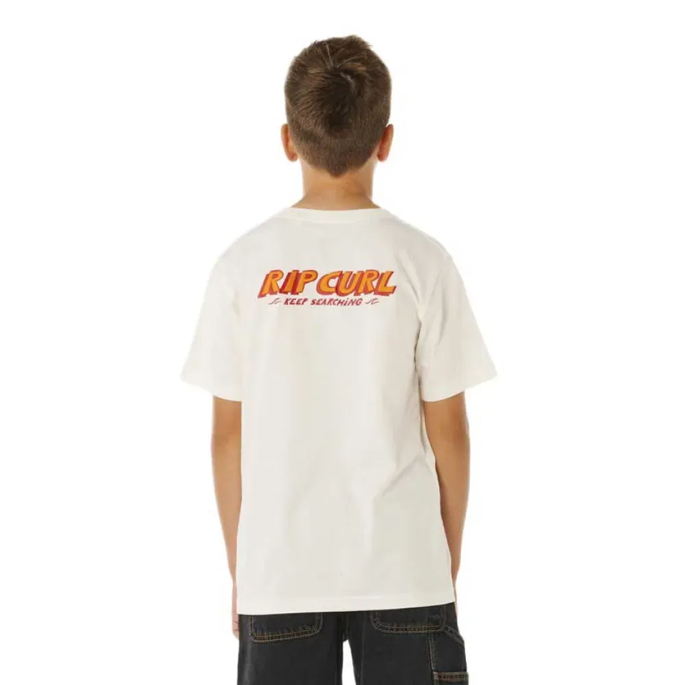 Детская футболка с принтом Eternal Shred Logo Rip curl, White — фото 2