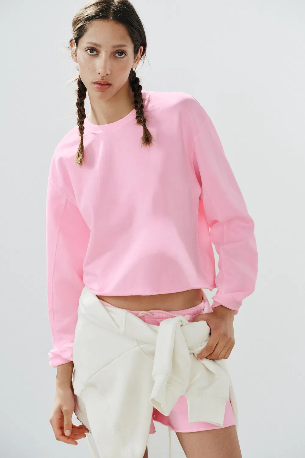 Неоновая толстовка ZARA, Neon pink — фото 2