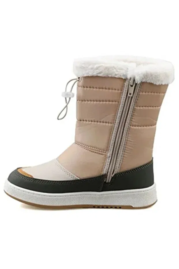 Детские снежные ботинки с водоотталкивающим покрытием Generic Brands, Nude Color — фото 3