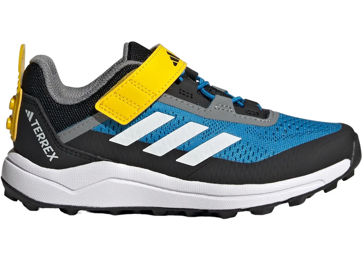 Детские кроссовки для трейла с принтом Adidas Terrex Agravic Flow Trail, Bright Blue Cloud White Grey Three