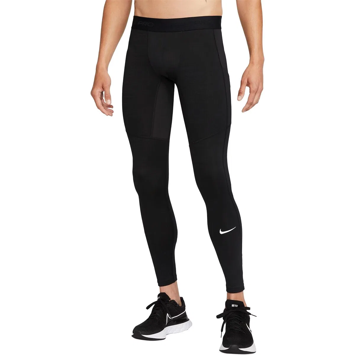 Мужские компрессионные штаны с подогревом Nike Pro Warm Tight, Black/White