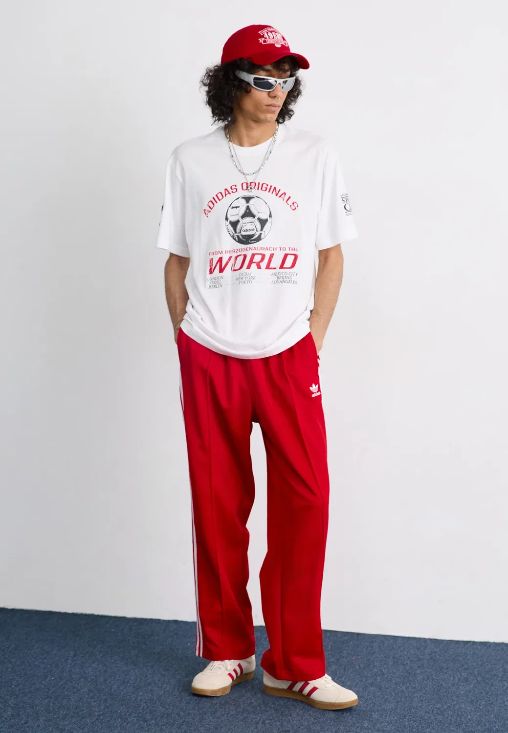 Футболка в стиле 90-х - футболка с принтом Adidas Originals, White — фото 2