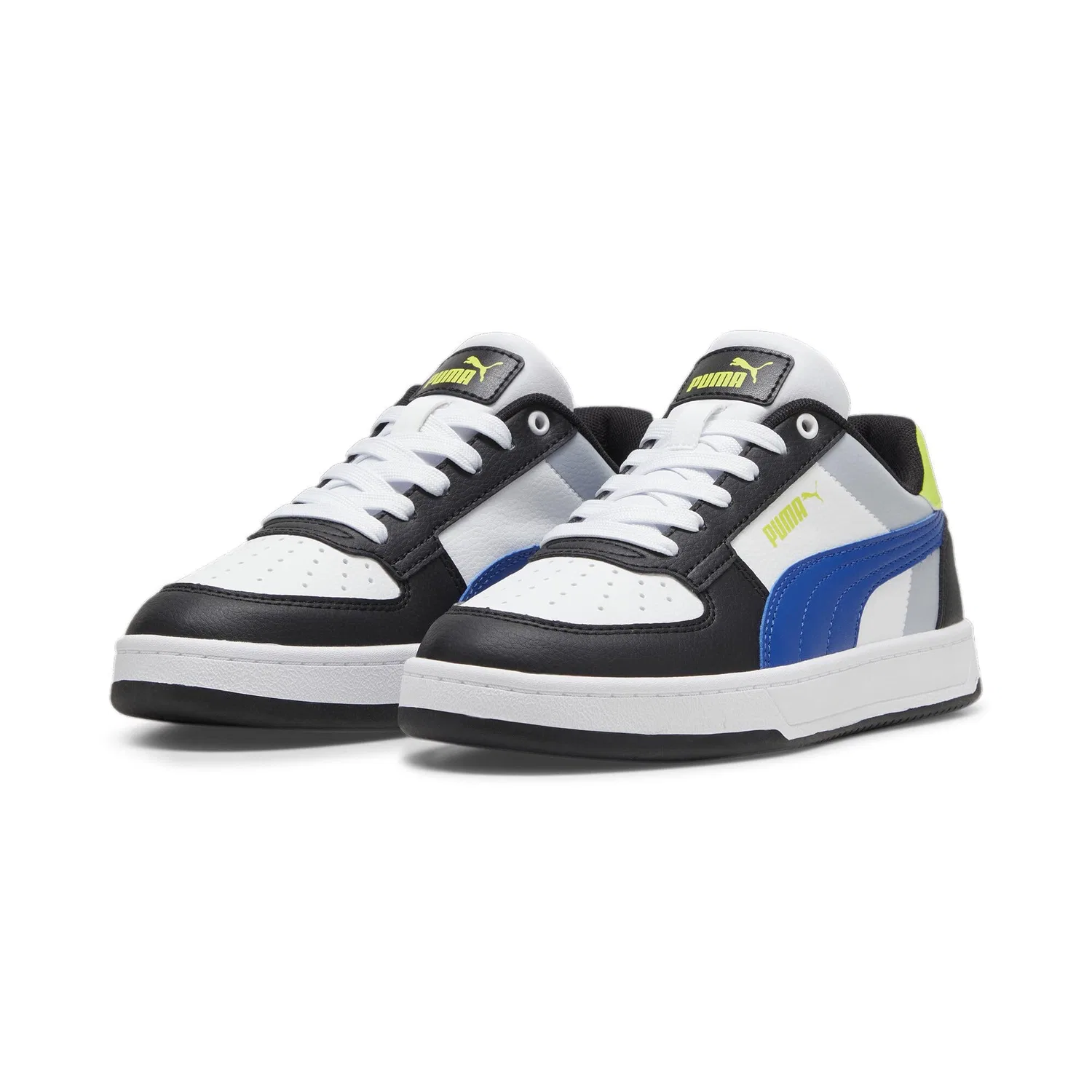 Детские кроссовки для мальчиков с низким верхом PUMA Caven 2.0 Jr PUMA, Cobalt Glaze Gray Fog Lime Pow Blue Green — фото 2