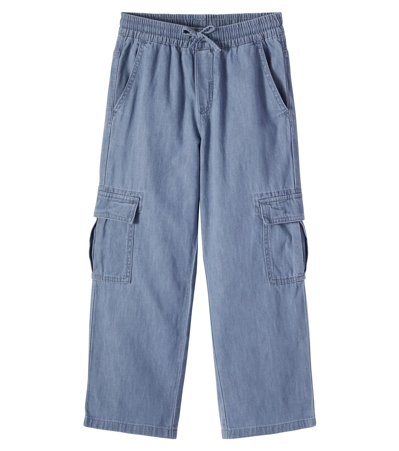 Джинсы-карго с карманами карго Stella Mccartney Kids, синий