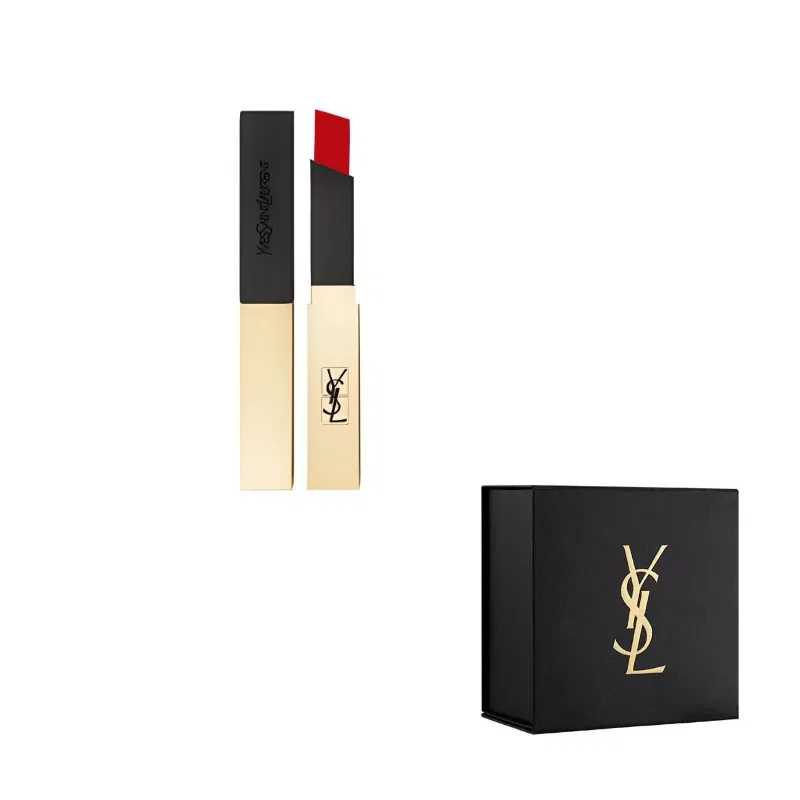 Женская помада матовая с золотым стержнем N21° Unbound Vintage Red SAINT LAURENT