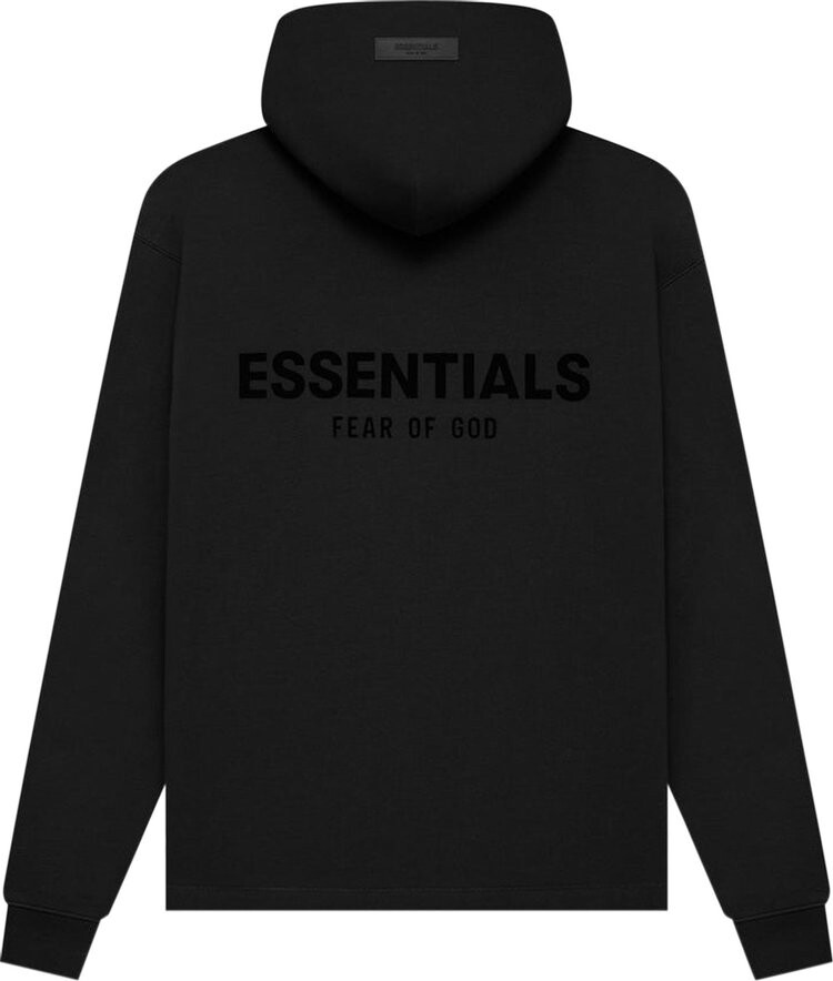 Худи Fear of God Essentials Relaxed Hoodie 'Stretch Limo', черный — фото 3