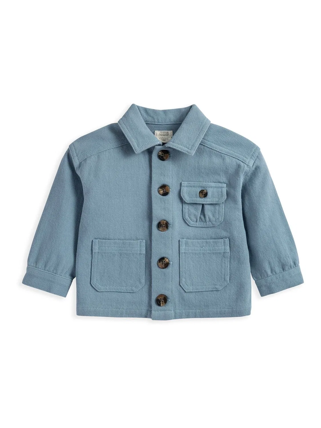 Куртка Mamas & Papas Blue Smart Jacket с карманами, синяя — фото 2