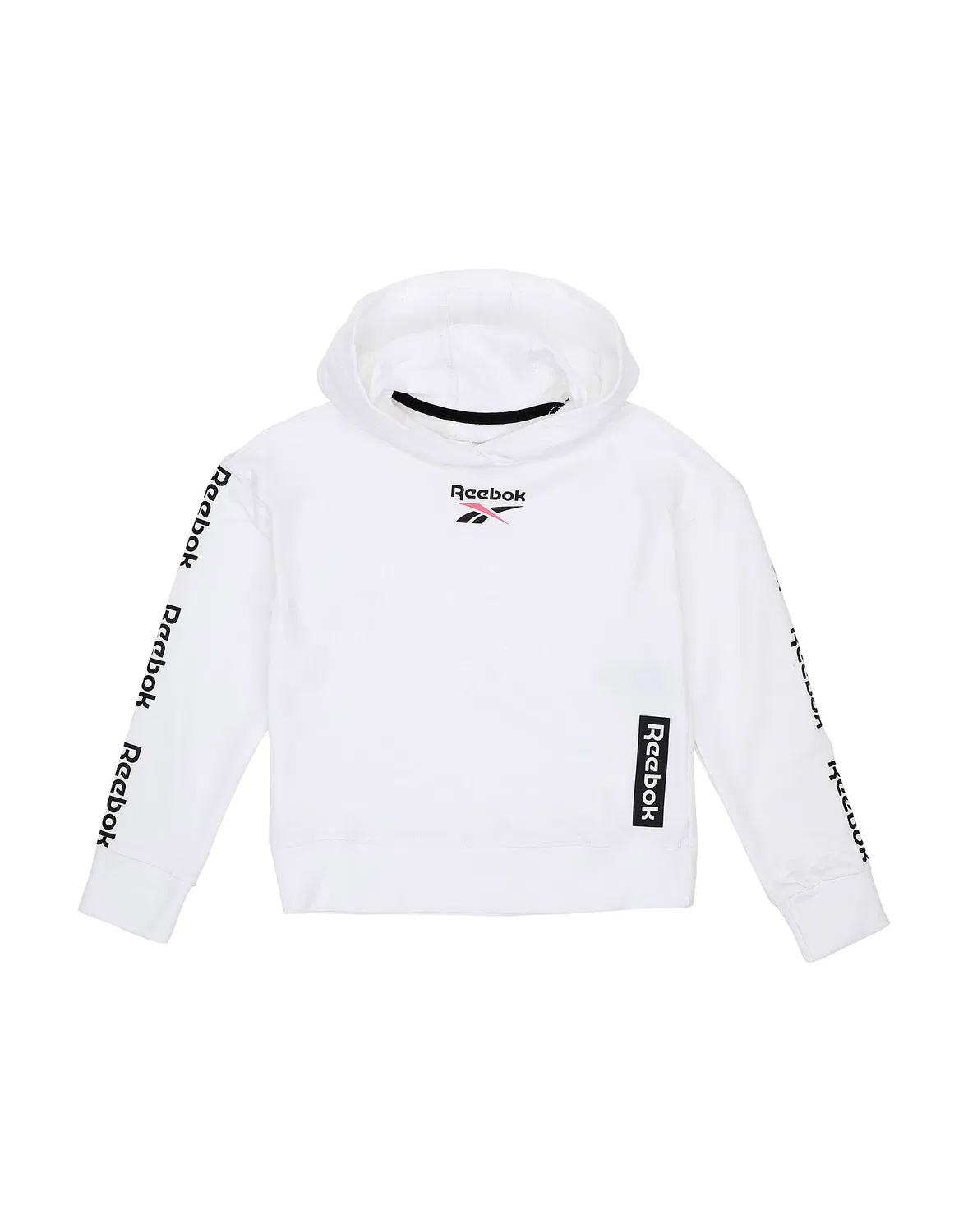 Детский свитшот для девочек с принтом Reebok, белый