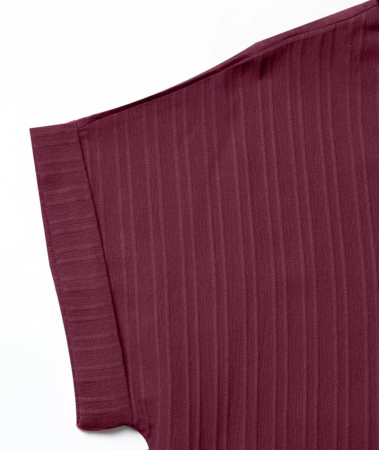 Женское летнее мини-платье с V-образным вырезом Swing, Wine Red — фото 3