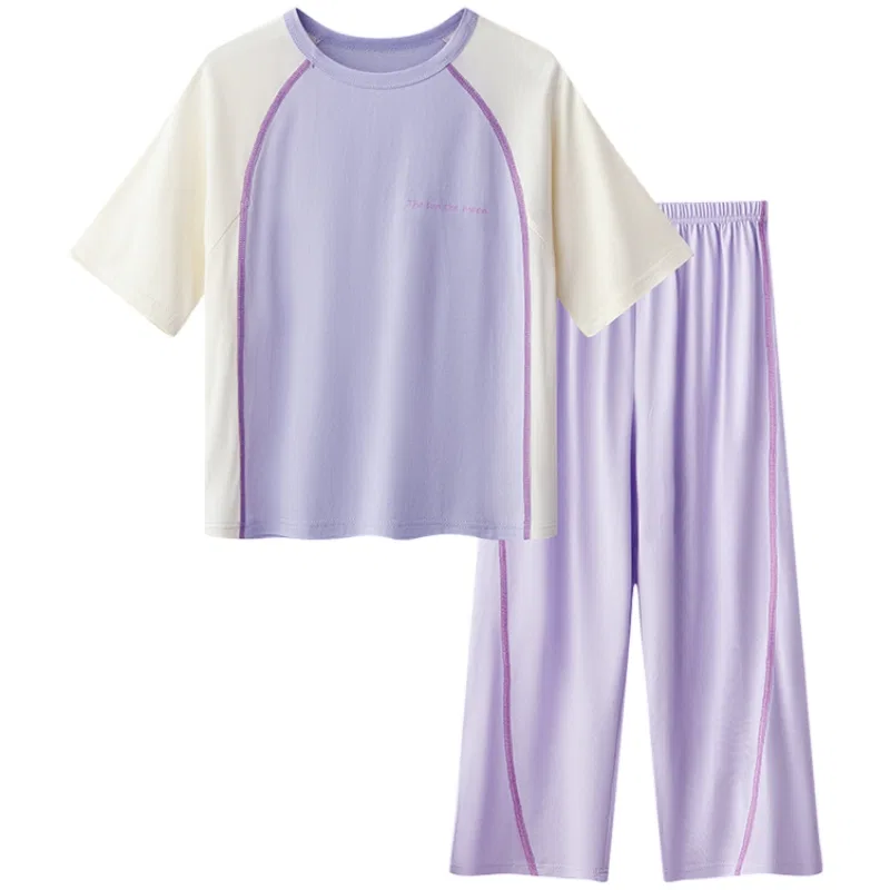 Детский комплект домашней одежды с круглым вырезом YALU, Light Purple